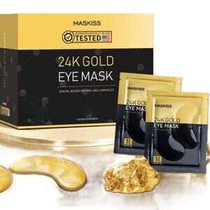 24k Gold Under Eye Patches (6 Pairs) eye mask, Collagen Skin Care, Eye Puffiness